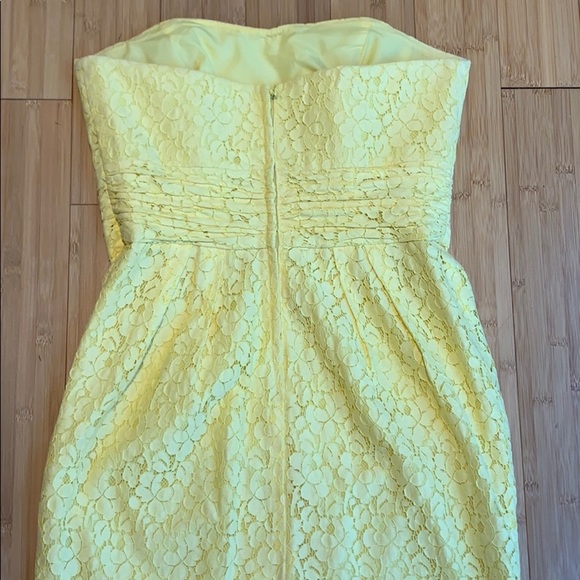 David’s Bridal Yellow Strapless Dress - Picture 5 of 7